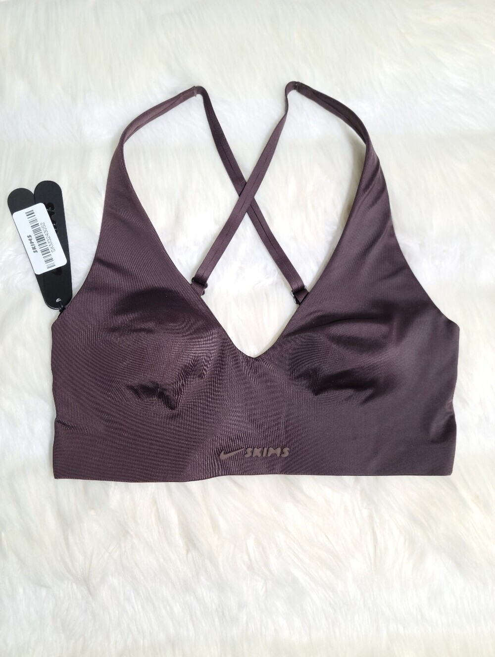 Nike SKIMS Shine V Neck Bra Phoenix Women XXS NEW